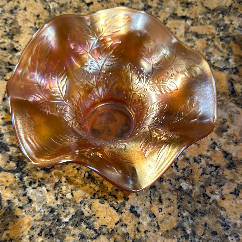 Gold Ceramic Art Bowl with Organic Design